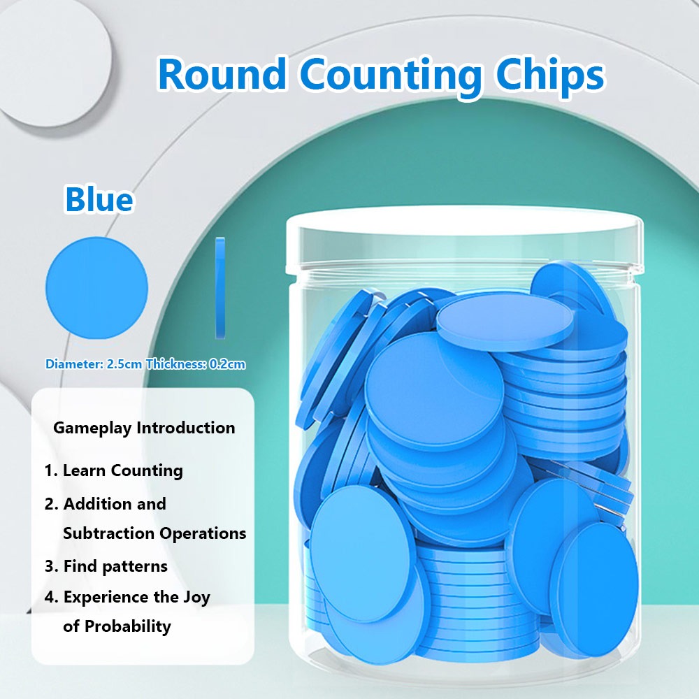 Board Game The Sims - 100 stuks Plastic Telchips Optellen Aftrekken
