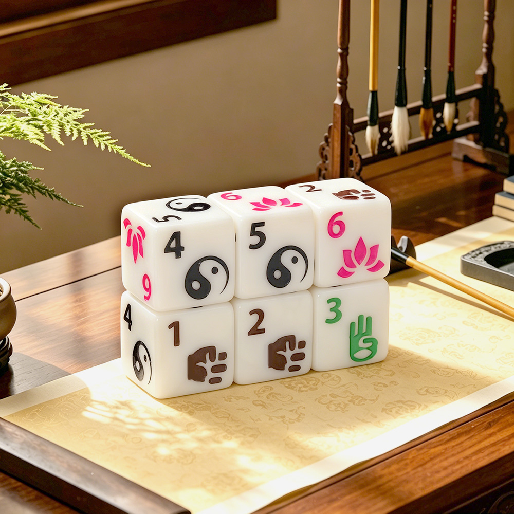 6-delige Zen-thema polyedrisch - Board Game Zen recensie en prijs