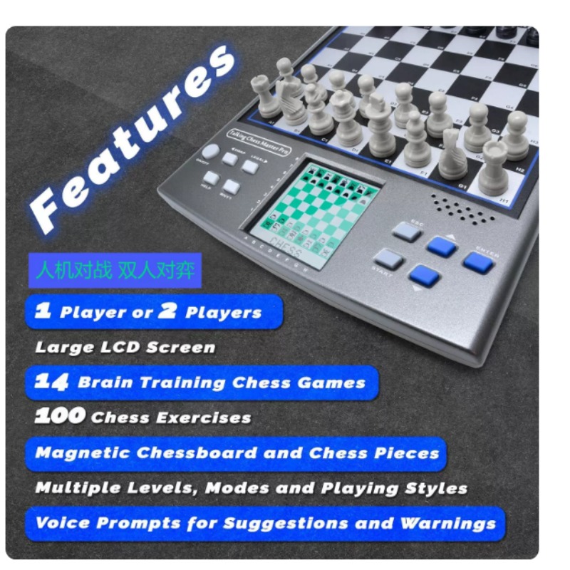 14-in-1 Slimme Schaakset Dubbe - Board Game English For Kids recensie en prijs