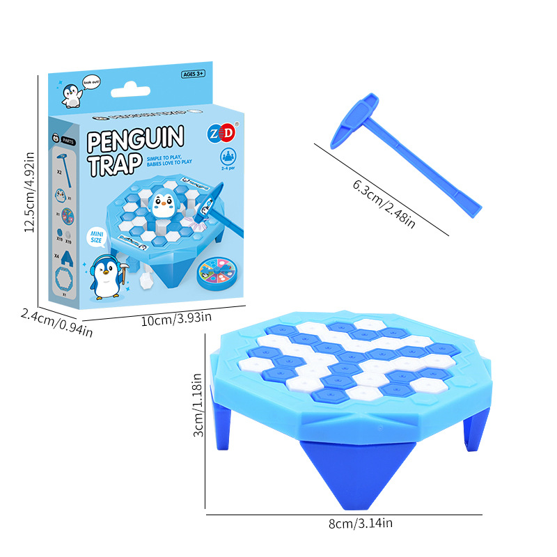 Mini-ijsbrekende pinguïn-kikke - Board Game Jenga recensie en prijs